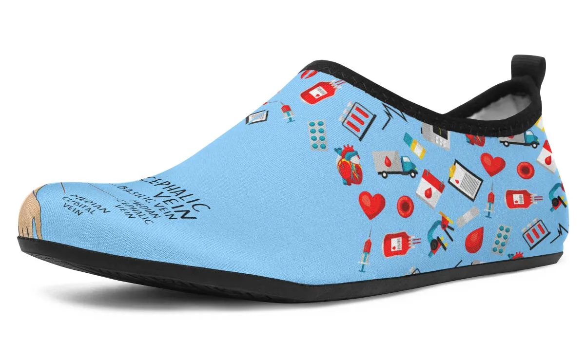 Phlebotomy Diagram Aqua Barefoot Shoes