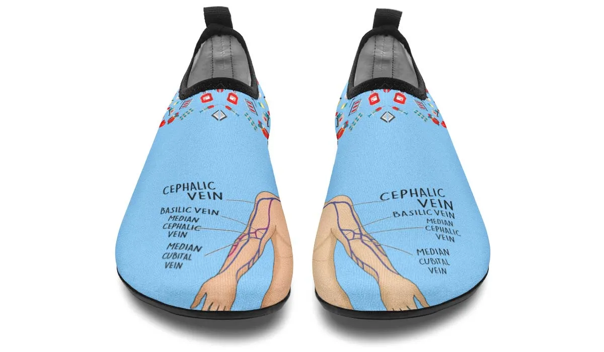 Phlebotomy Diagram Aqua Barefoot Shoes