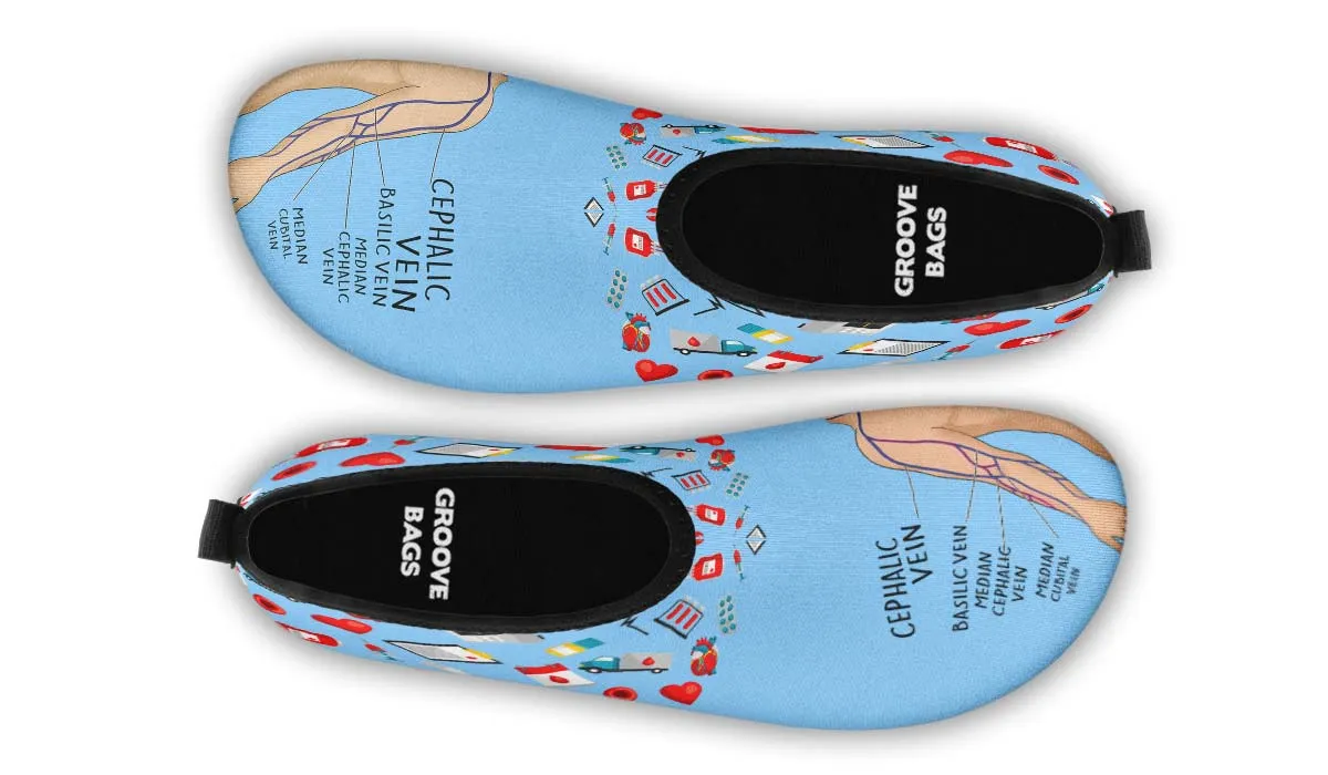 Phlebotomy Diagram Aqua Barefoot Shoes