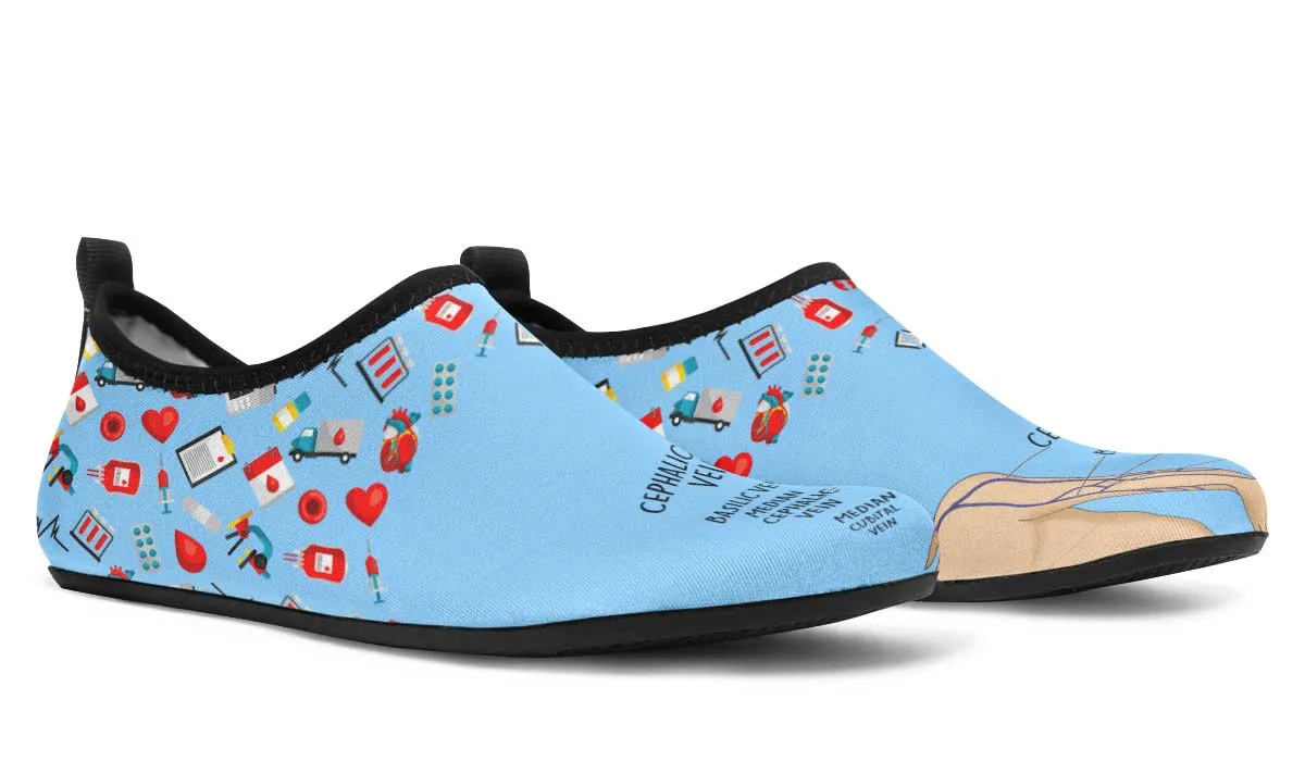 Phlebotomy Diagram Aqua Barefoot Shoes