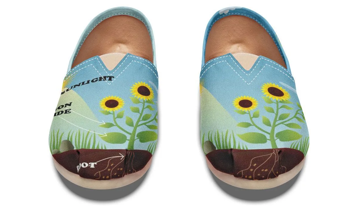 Photosynthesis Sunflower Casual Shoes