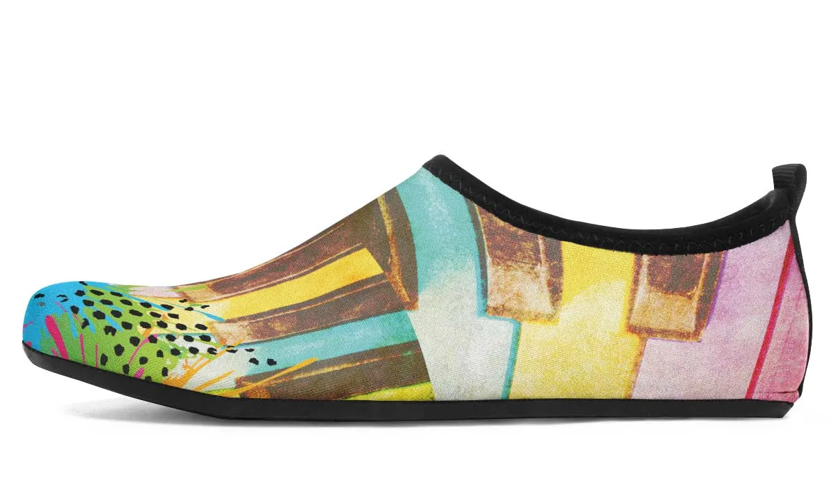 Piano Grunge Aqua Barefoot Shoes