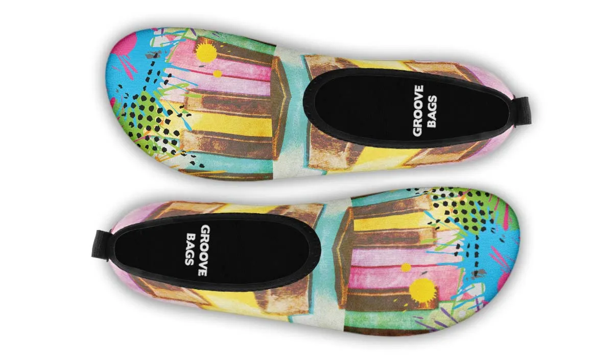 Piano Grunge Aqua Barefoot Shoes