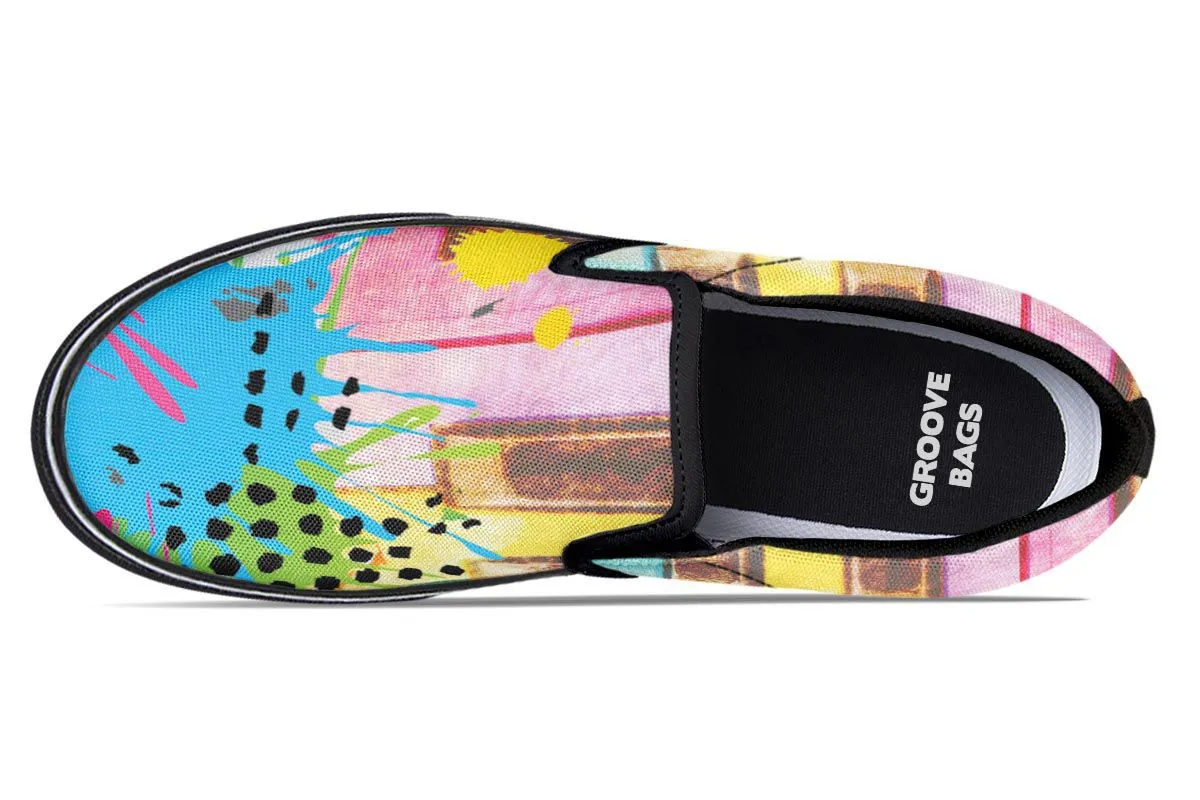 Piano Grunge Slip-On Shoes