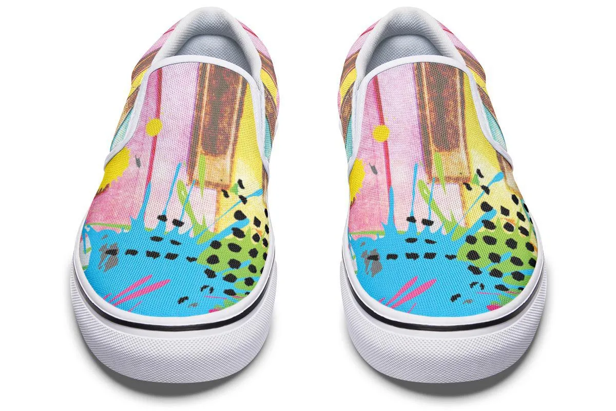 Piano Grunge Slip-On Shoes