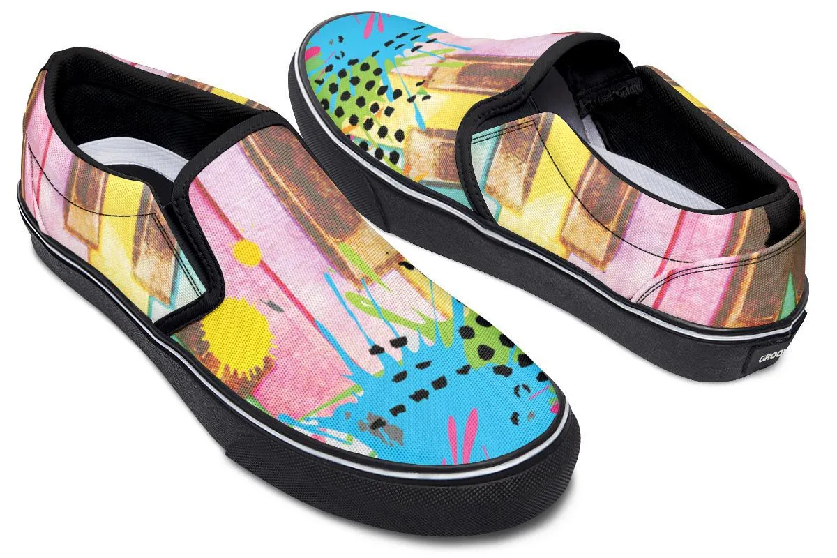 Piano Grunge Slip-On Shoes