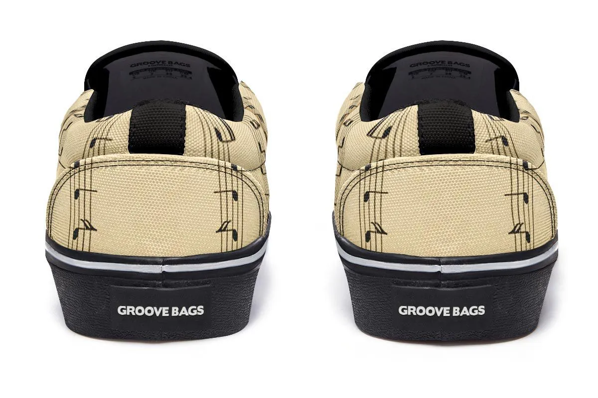 Piano Sheet Music Slip-On Shoes