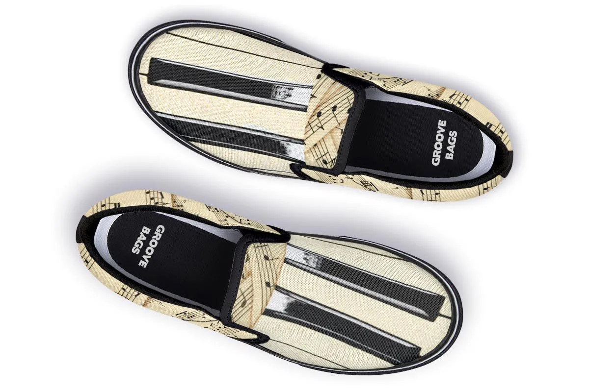 Piano Sheet Music Slip-On Shoes