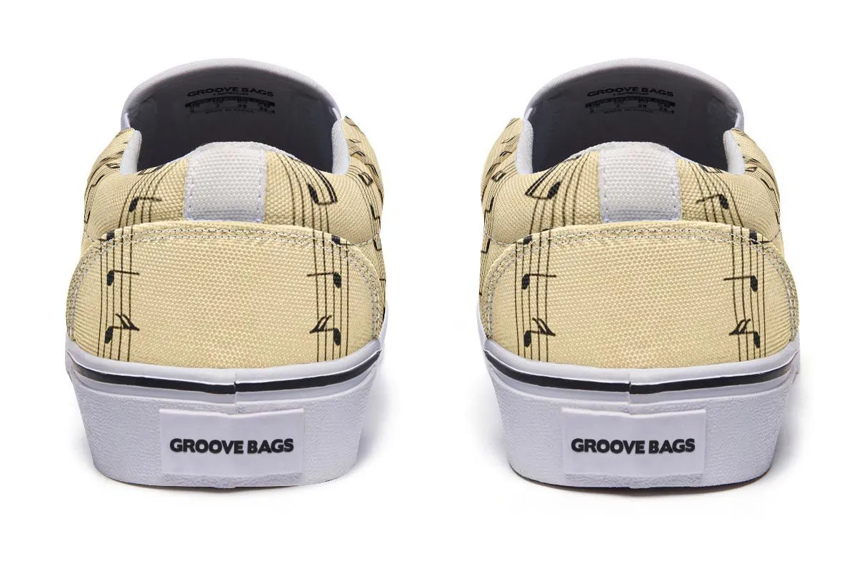 Piano Sheet Music Slip-On Shoes