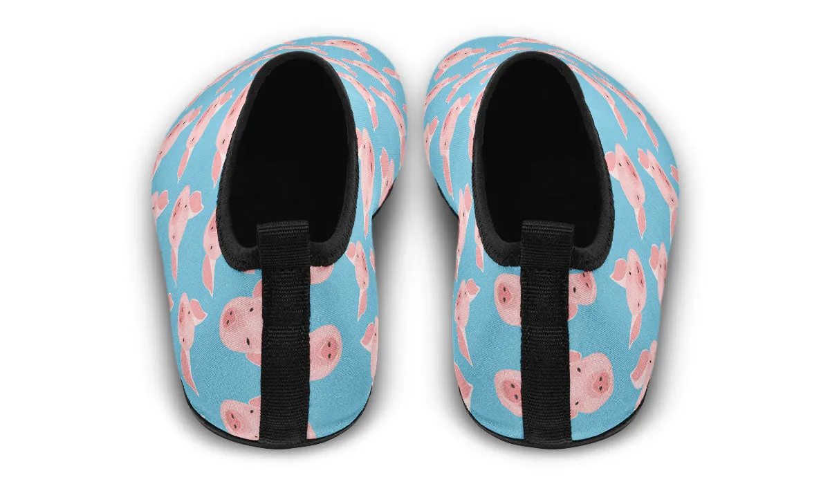 Pig Pattern Aqua Barefoot Shoes