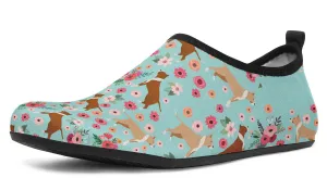 Pit Bull Flower Aqua Barefoot Shoes