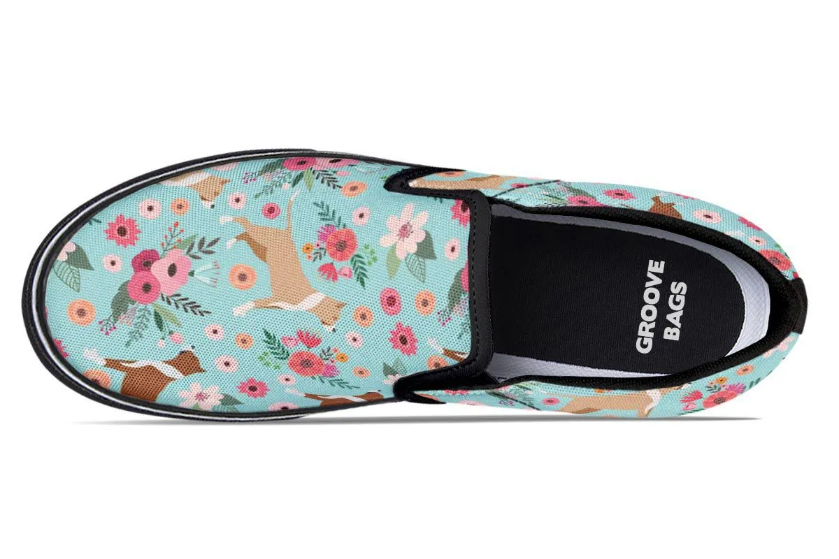 Pit Bull Flower Slip-On Shoes