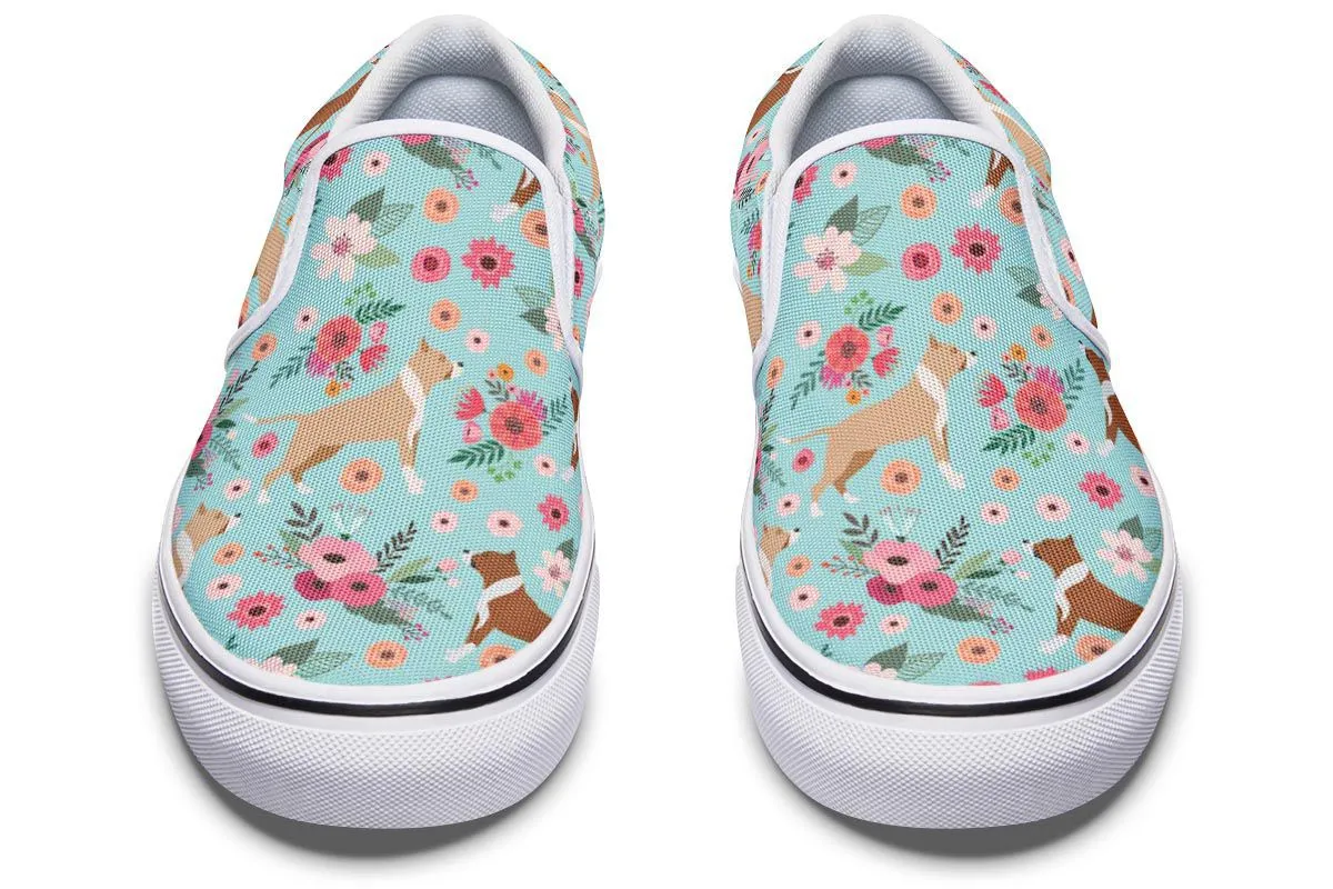 Pit Bull Flower Slip-On Shoes