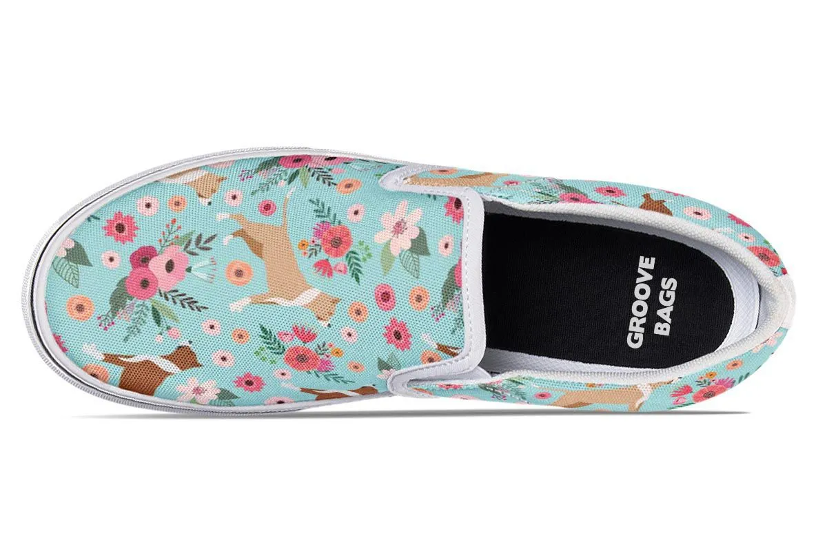 Pit Bull Flower Slip-On Shoes