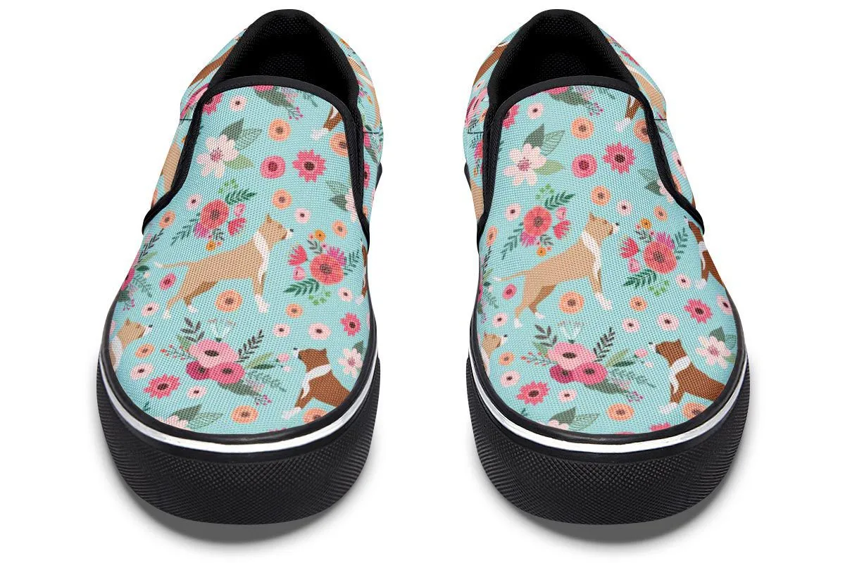 Pit Bull Flower Slip-On Shoes