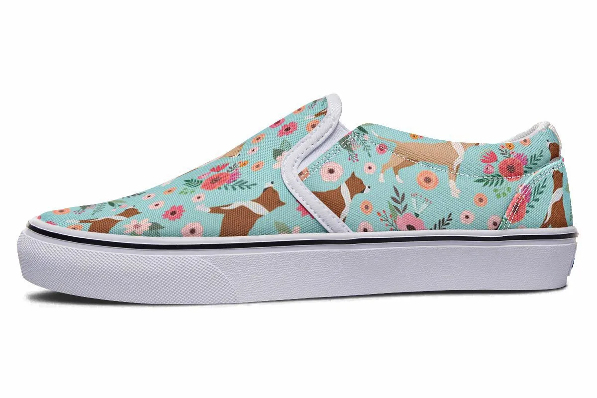 Pit Bull Flower Slip-On Shoes