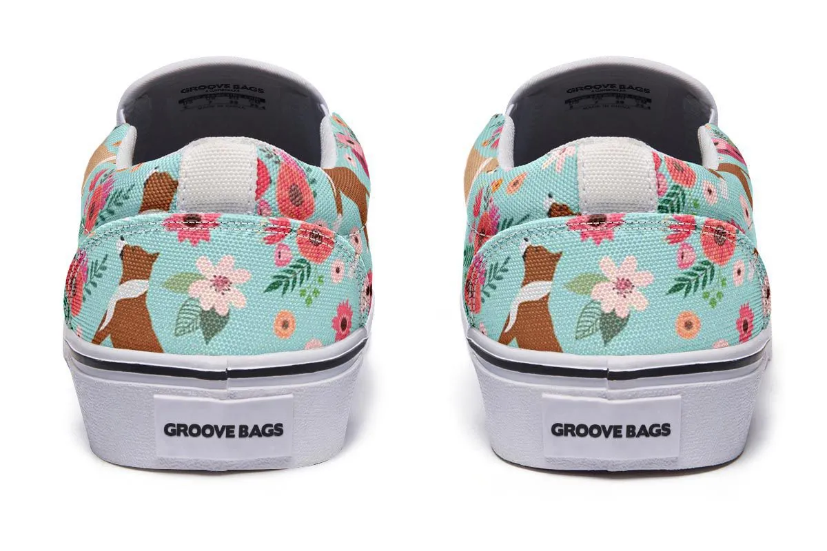 Pit Bull Flower Slip-On Shoes