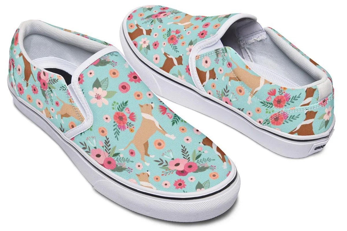 Pit Bull Flower Slip-On Shoes