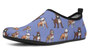 Pit Bull Pattern Aqua Barefoot Shoes