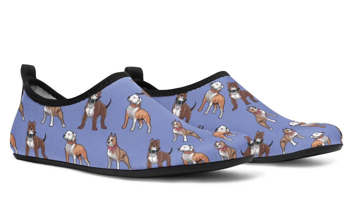 Pit Bull Pattern Aqua Barefoot Shoes