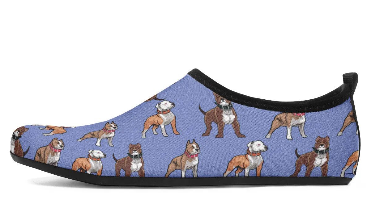 Pit Bull Pattern Aqua Barefoot Shoes