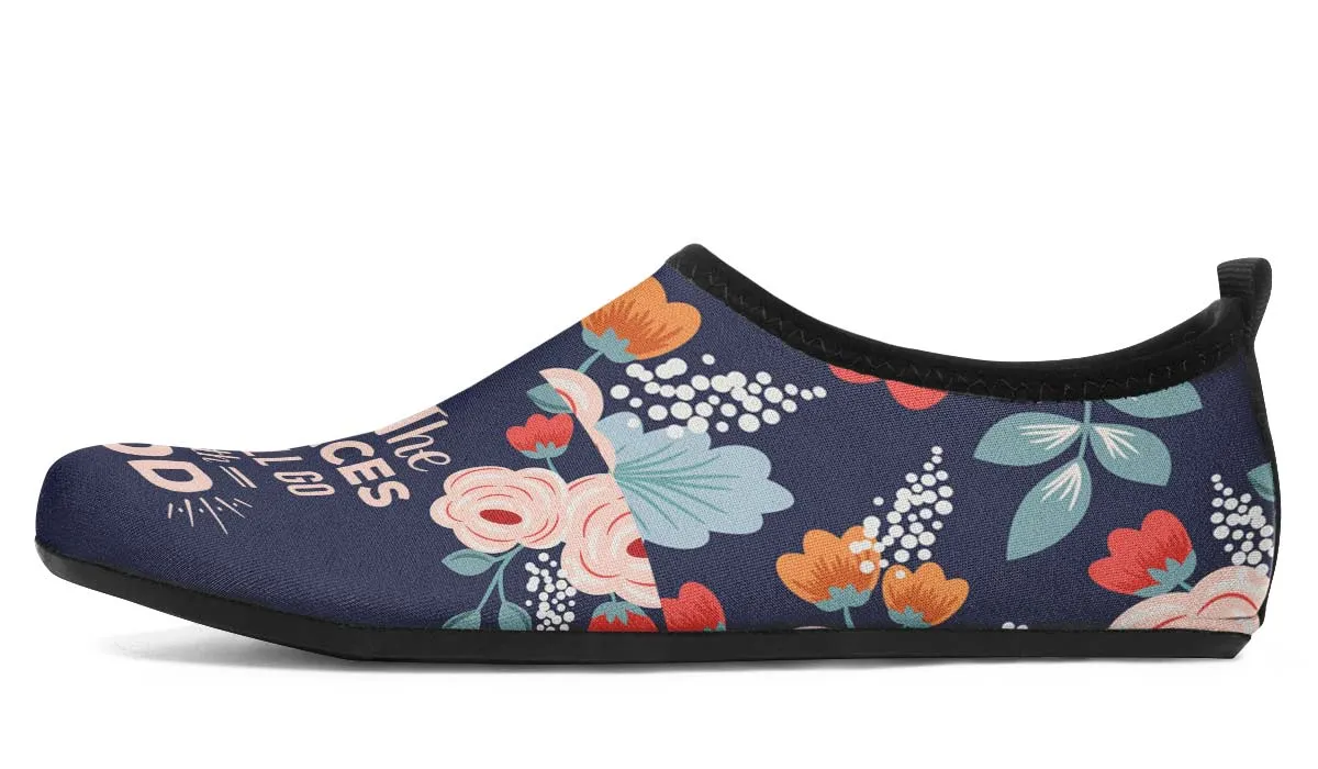 Places With God Aqua Barefoot Shoes