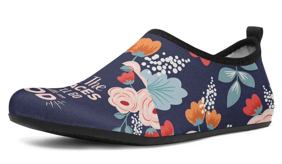 Places With God Aqua Barefoot Shoes