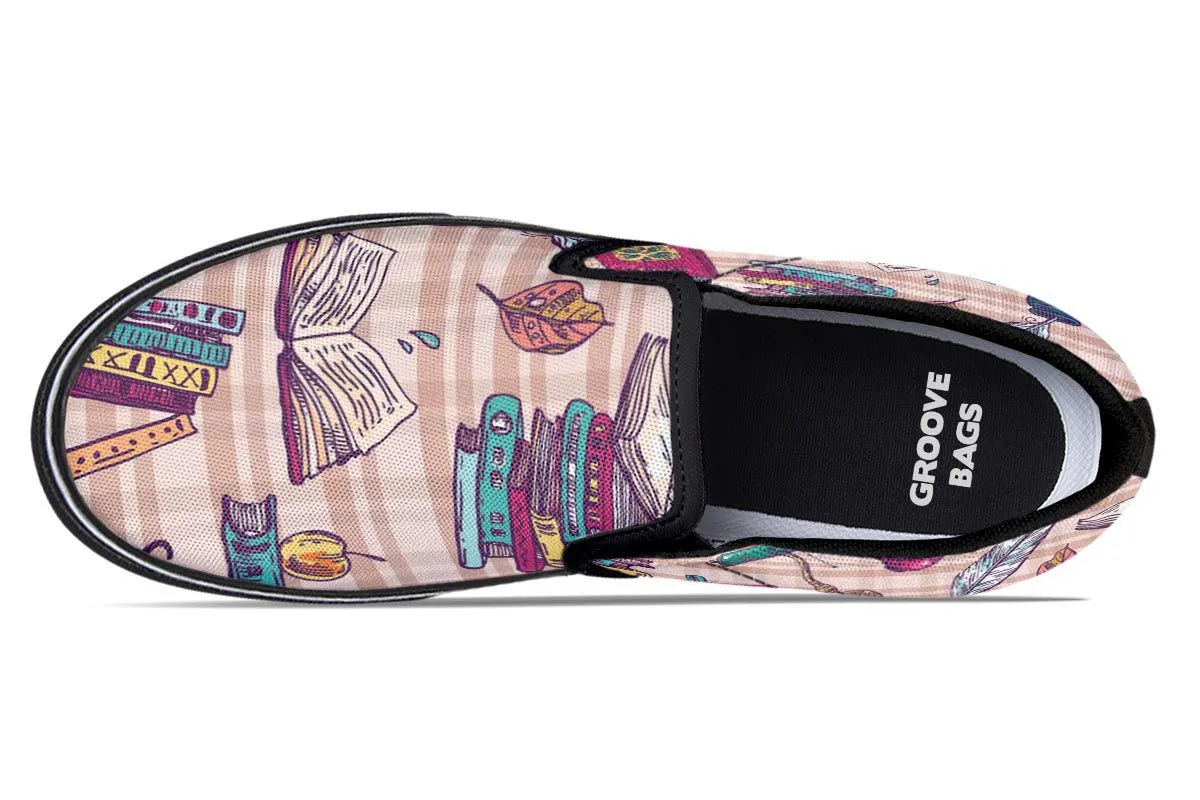 Plaid Books Slip-On Shoes