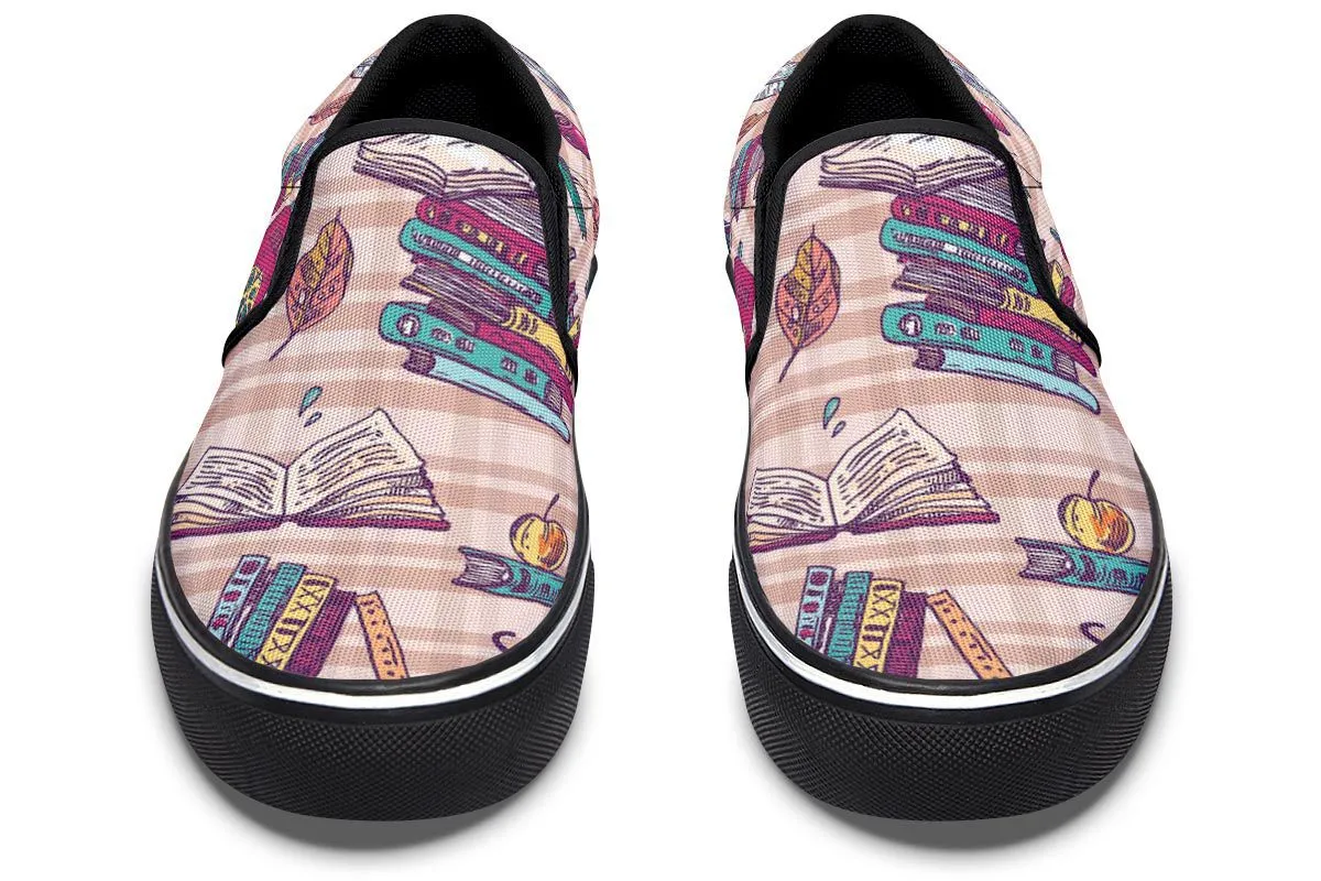 Plaid Books Slip-On Shoes
