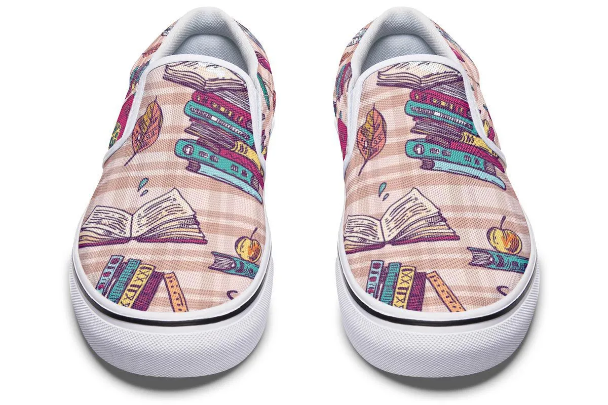 Plaid Books Slip-On Shoes