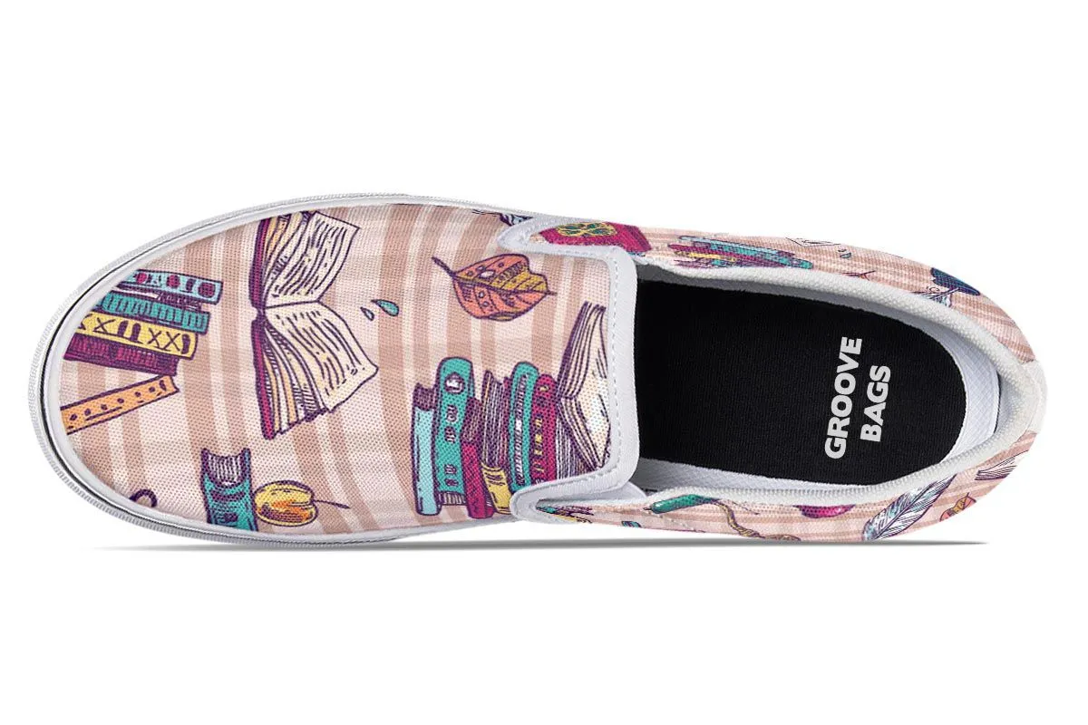 Plaid Books Slip-On Shoes