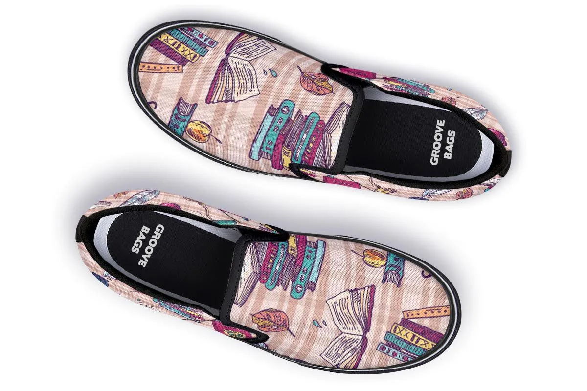 Plaid Books Slip-On Shoes