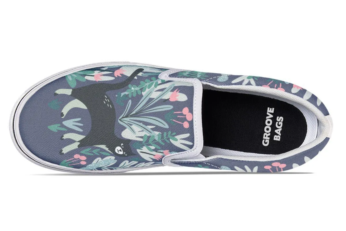 Plants Cats Slip-On Shoes