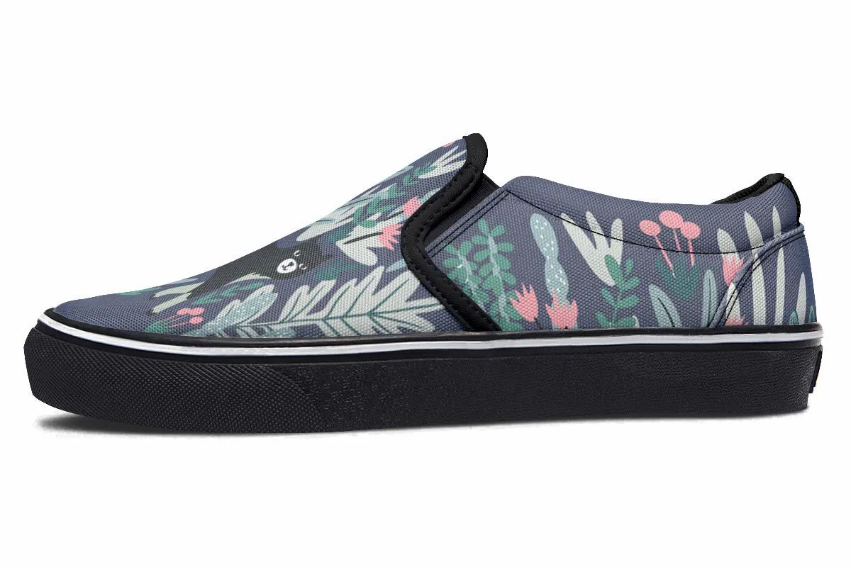 Plants Cats Slip-On Shoes