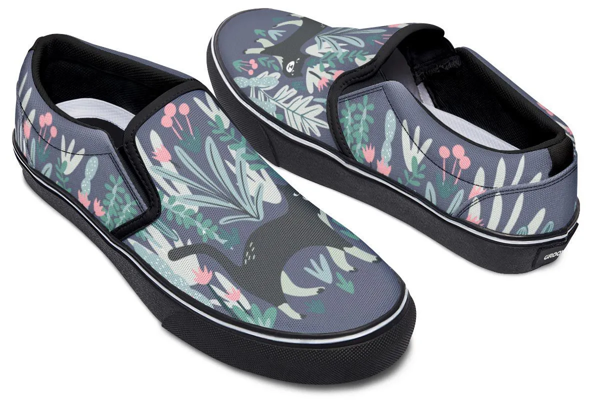 Plants Cats Slip-On Shoes