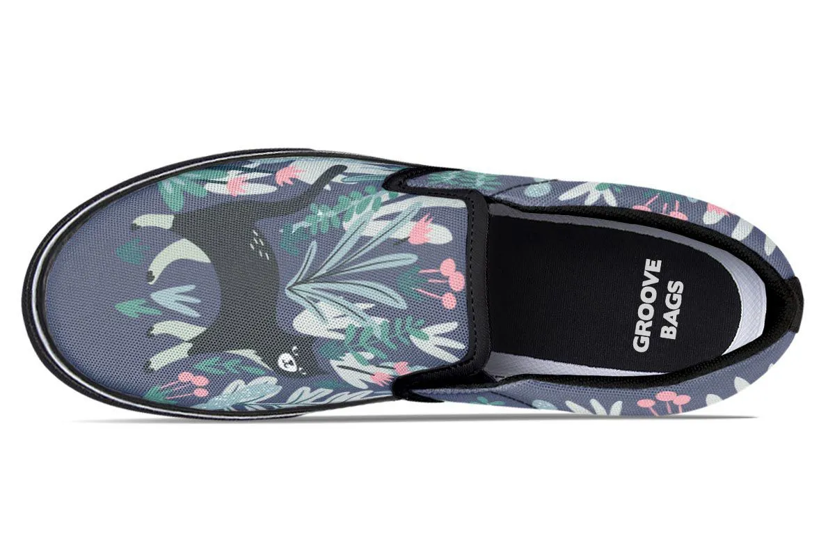 Plants Cats Slip-On Shoes