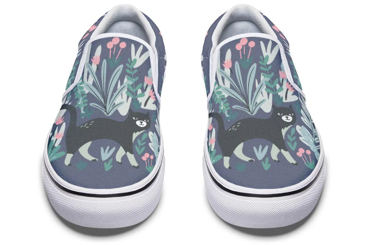 Plants Cats Slip-On Shoes