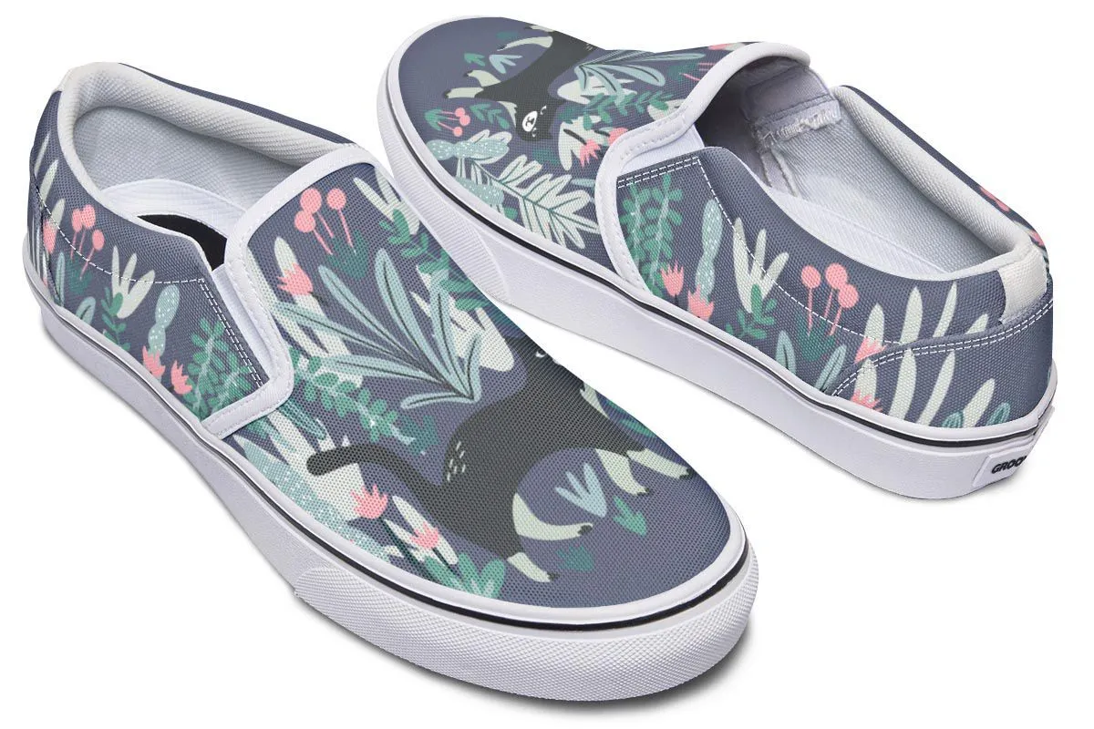 Plants Cats Slip-On Shoes