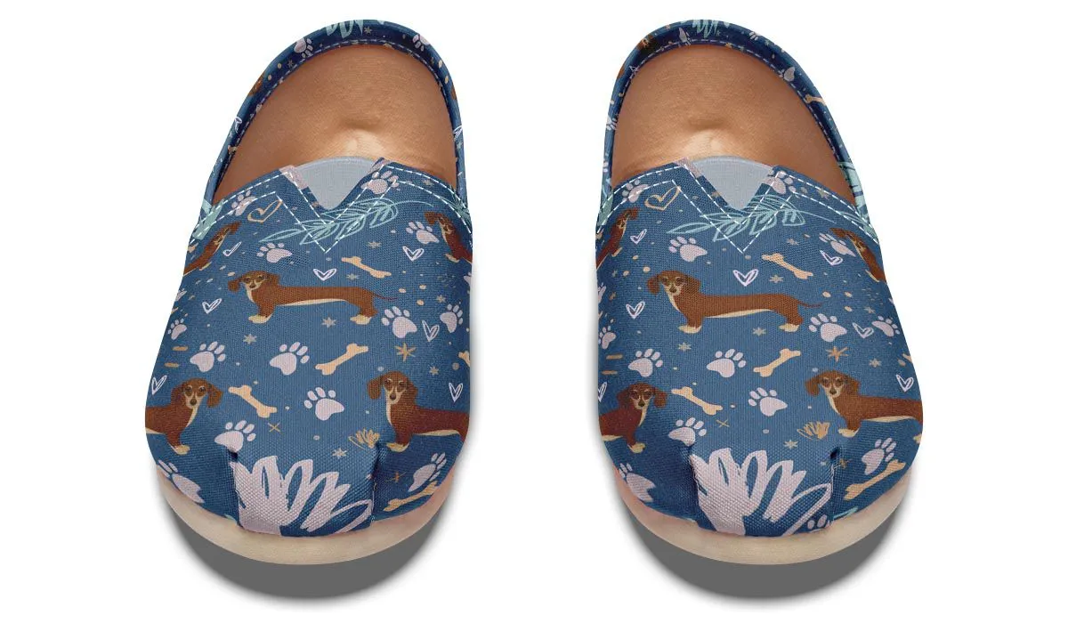 Playful Dachshund Casual Shoes
