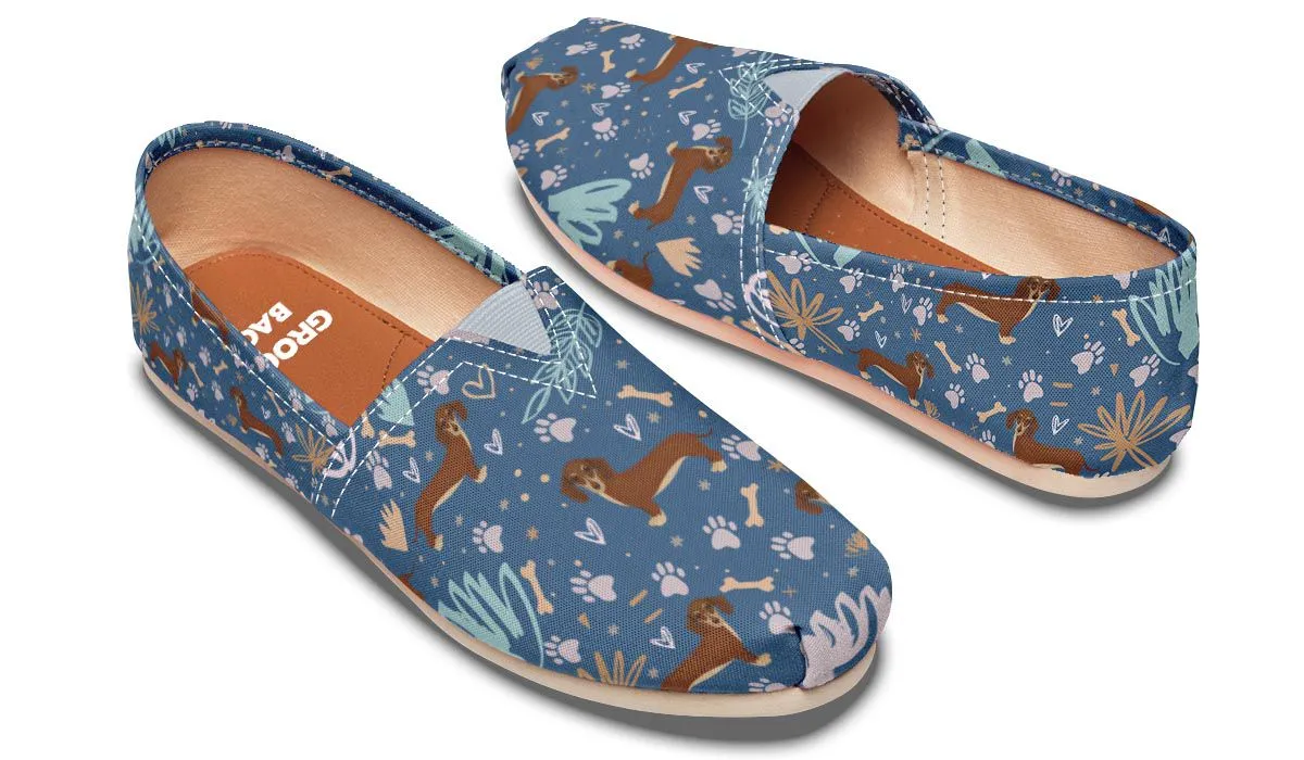 Playful Dachshund Casual Shoes