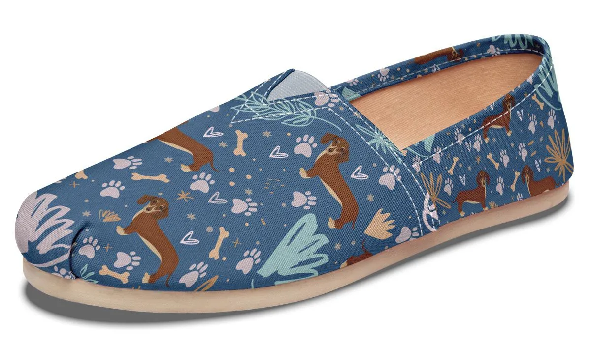 Playful Dachshund Casual Shoes