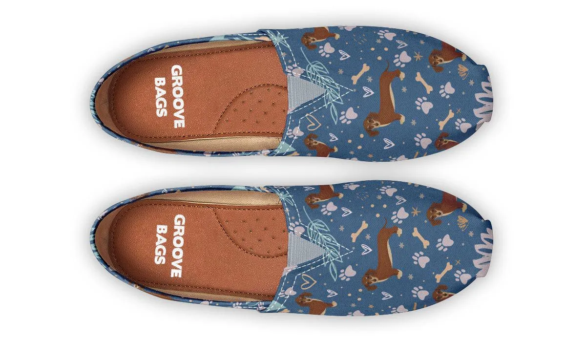Playful Dachshund Casual Shoes