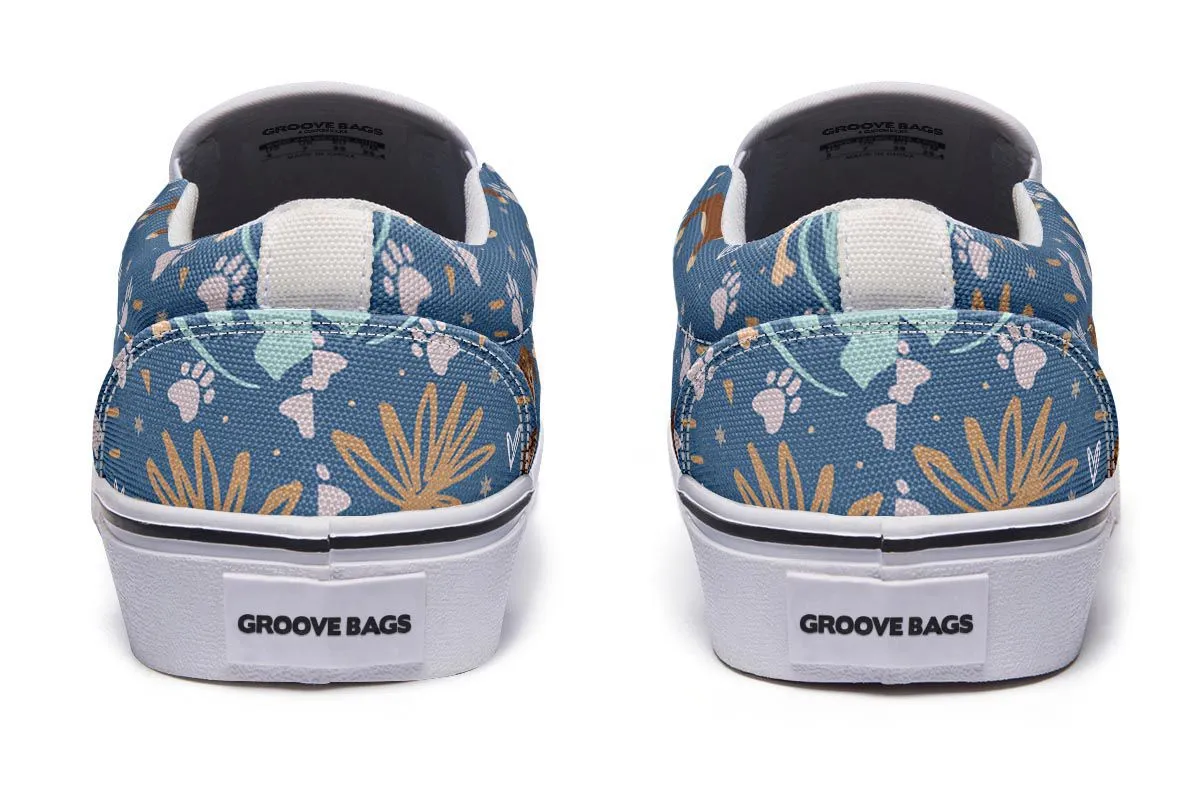 Playful Dachshund Slip-On Shoes