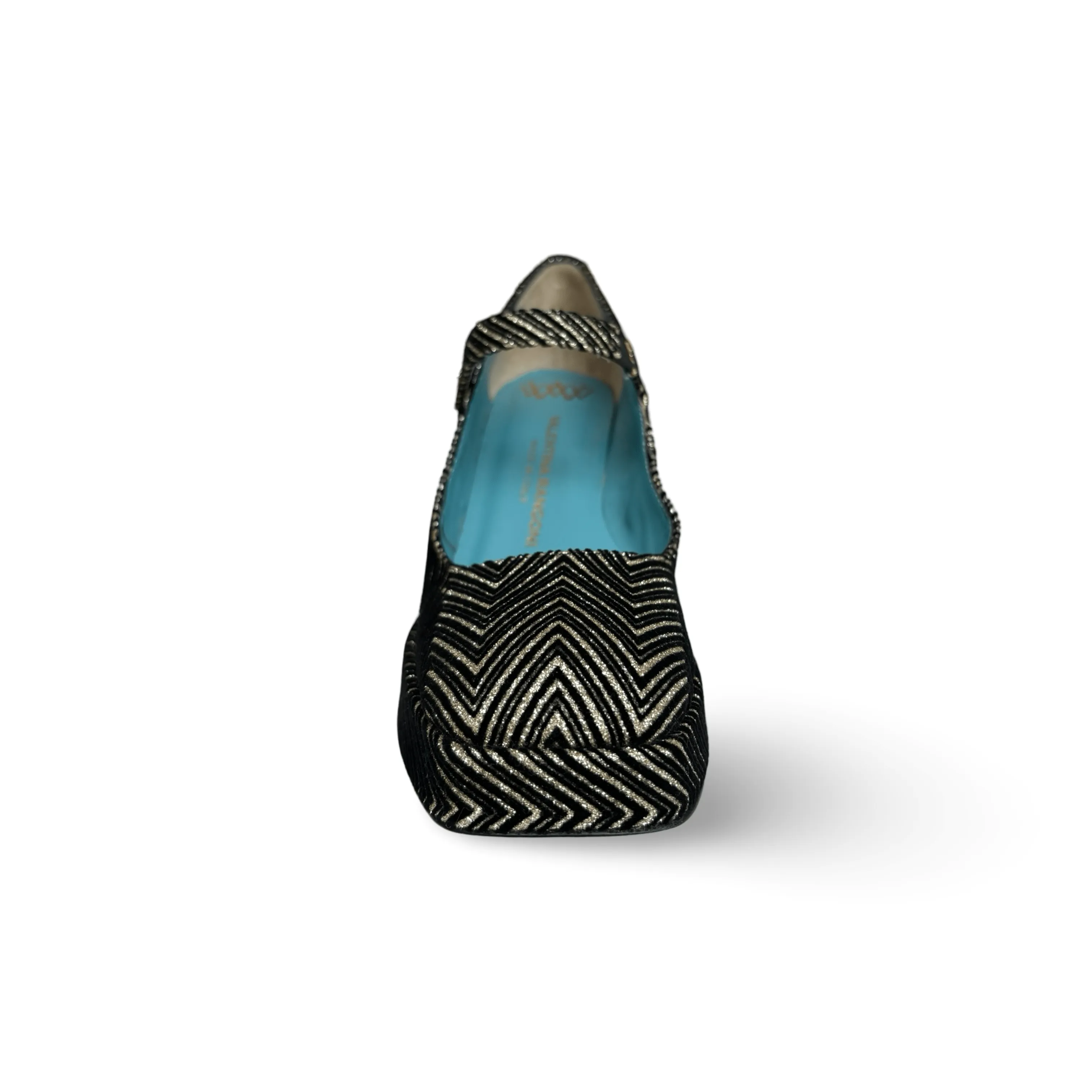 Pluma Gold Maryjane Pump