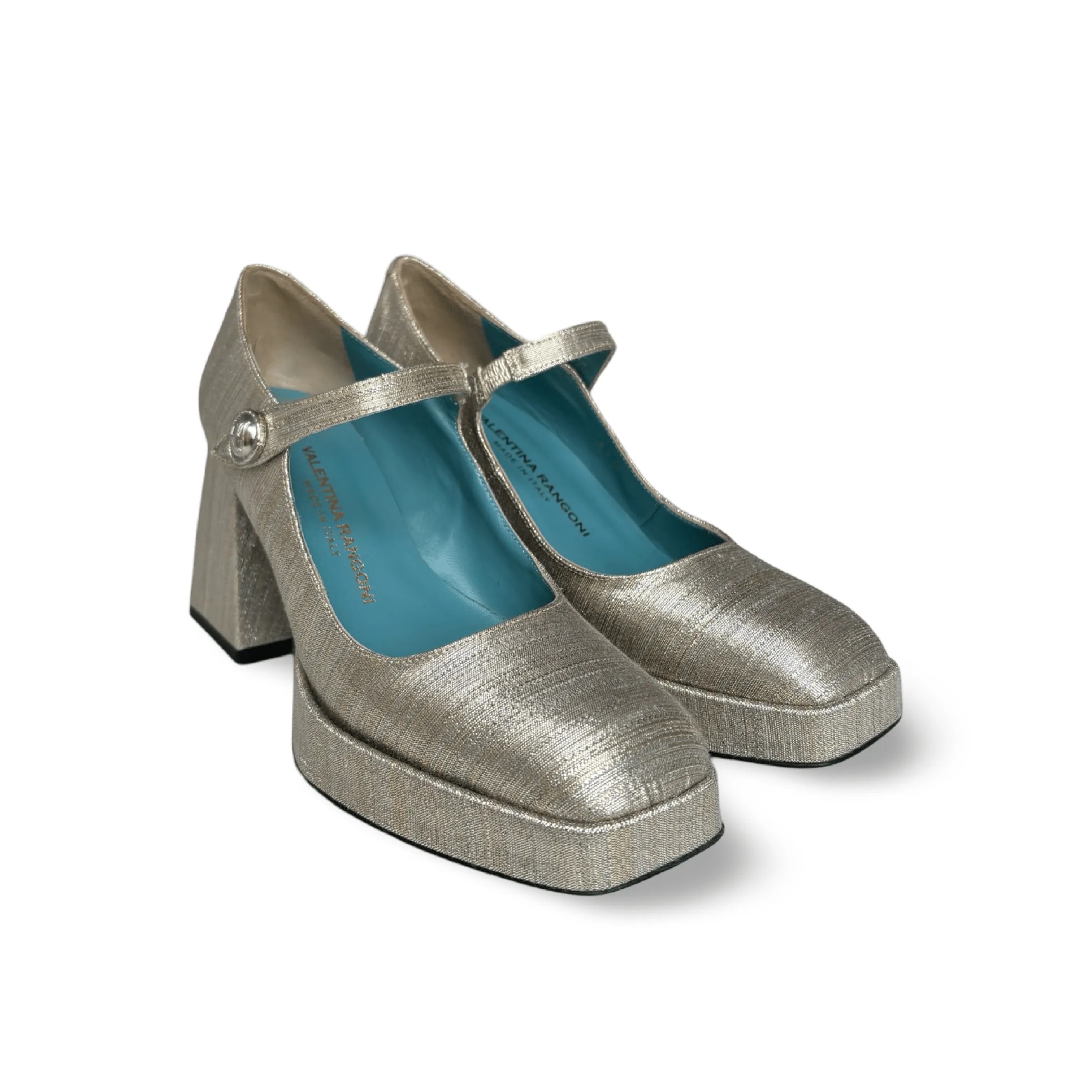 Pluma Metallic Maryjane Pump