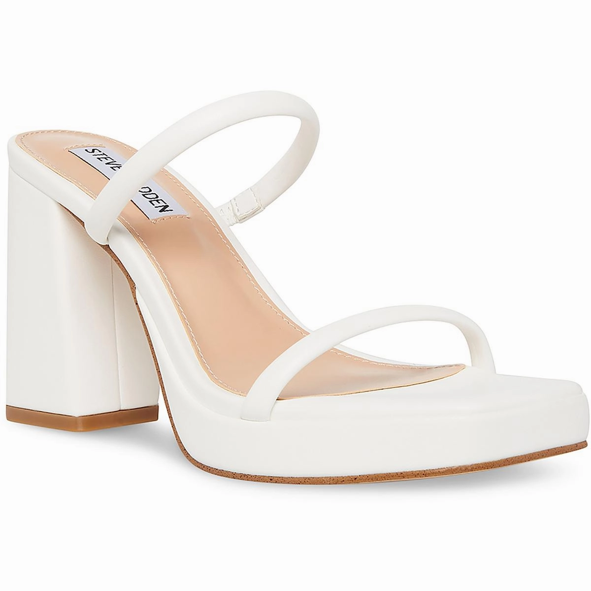 Polly Womens Faux Leather Slide Sandals