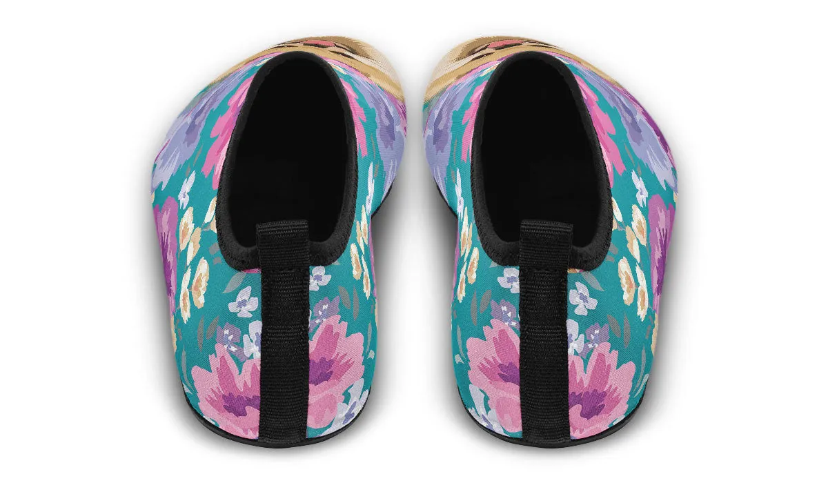 Pomeranian Dog Portrait Athletic Aqua Barefoot Shoes
