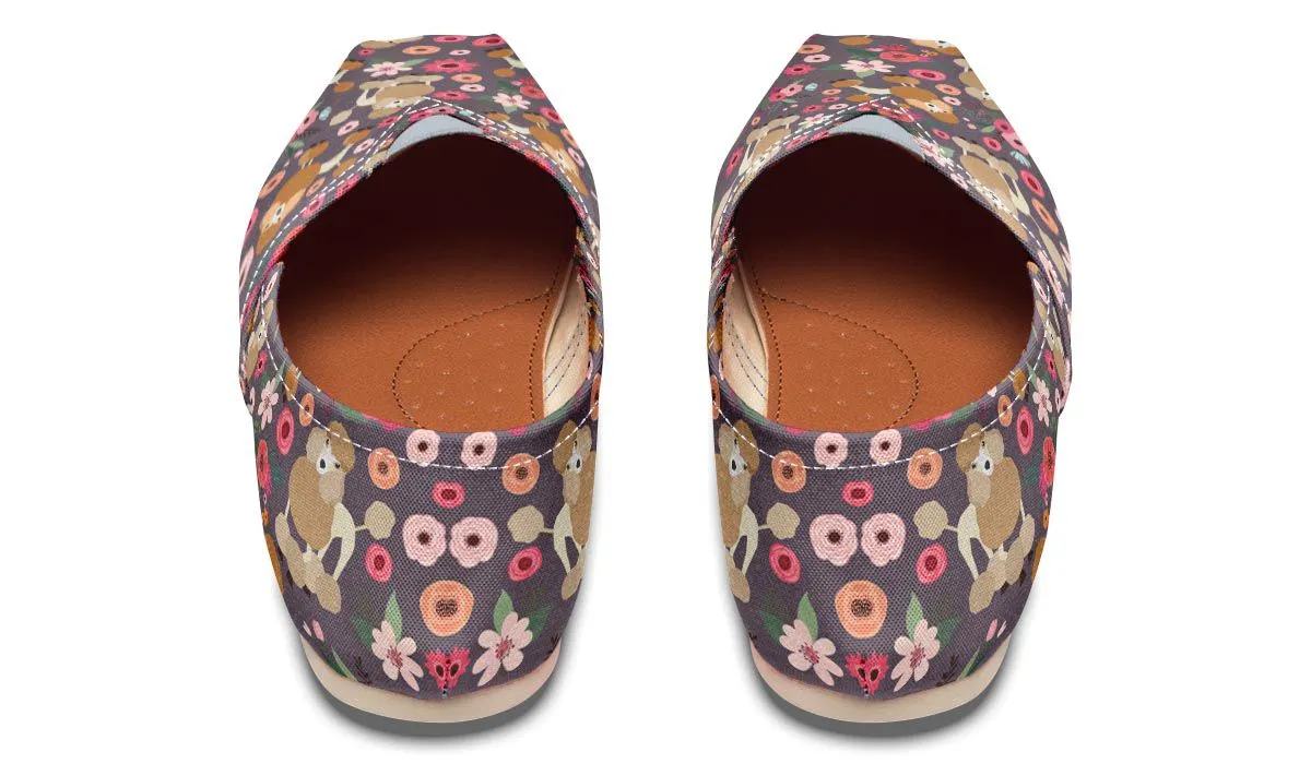 Poodle Flower Casual Shoes
