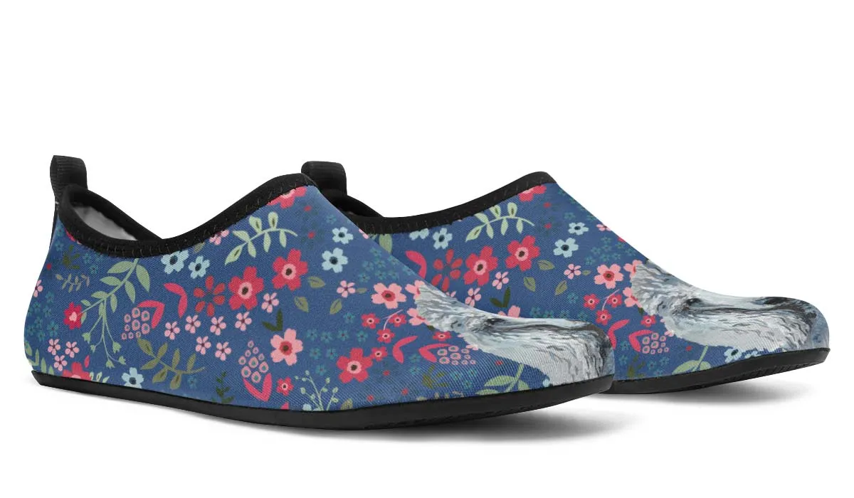 Poodle Sweetheart Aqua Barefoot Shoes