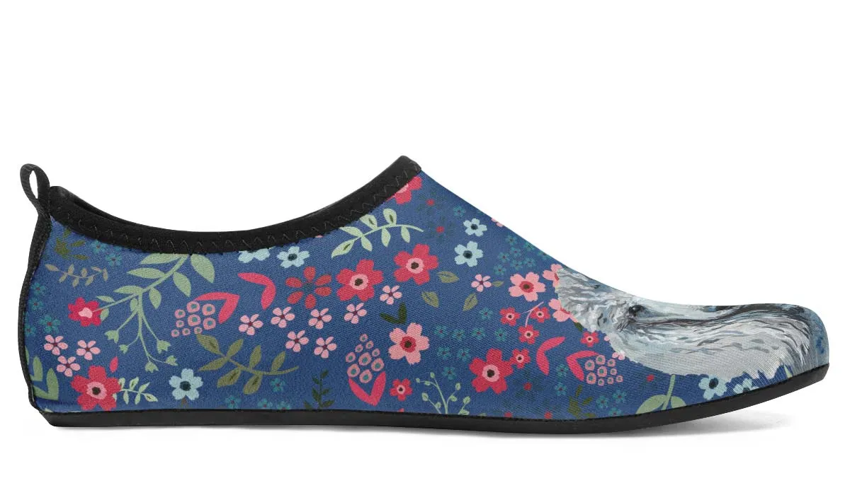 Poodle Sweetheart Aqua Barefoot Shoes